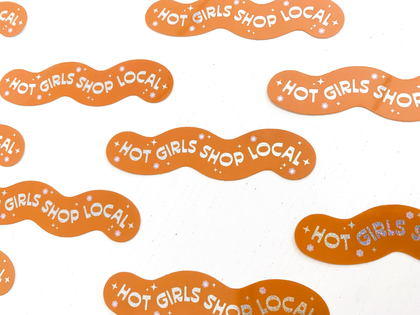 Hot Girls Shop Local Sticker