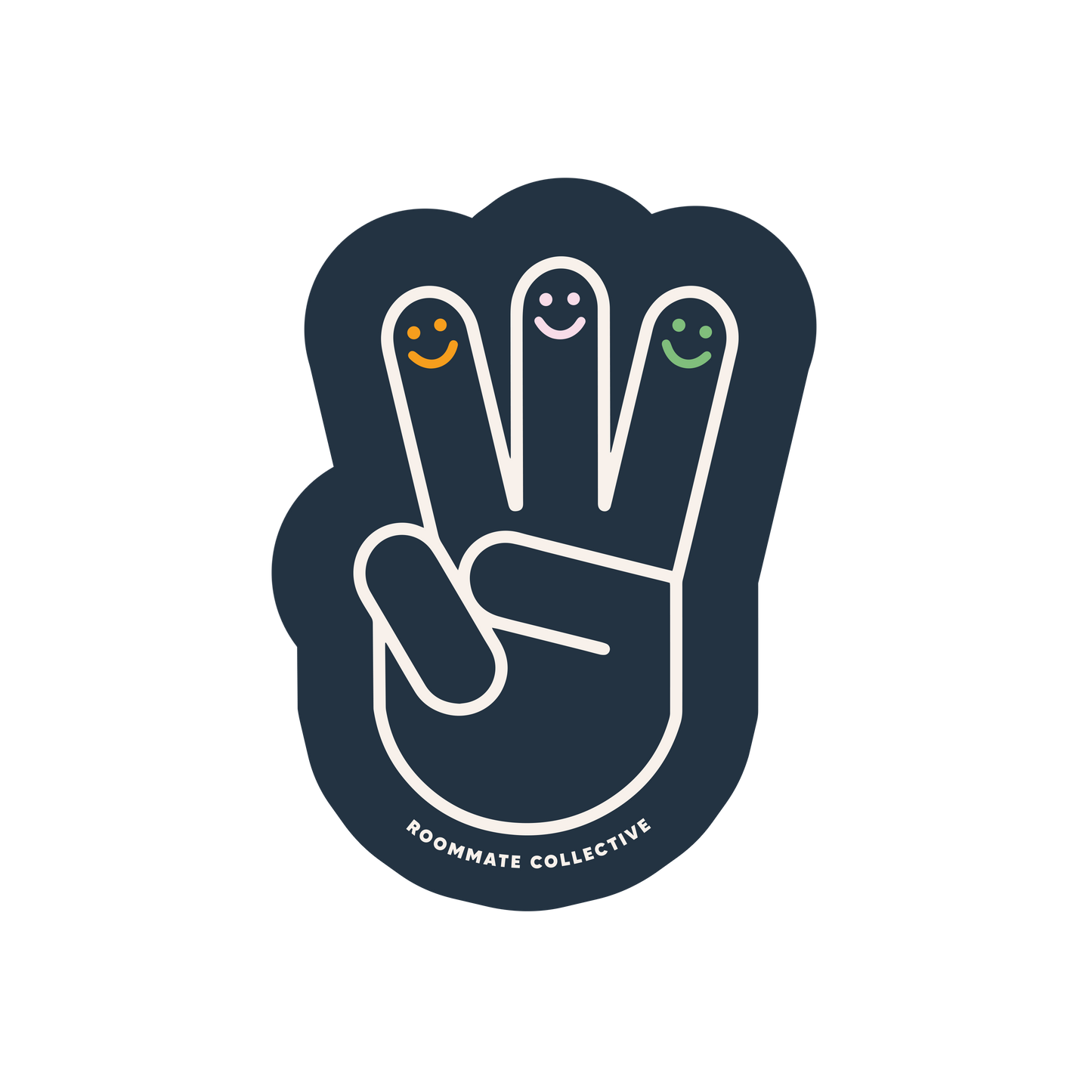 Navy Roomies Sticker