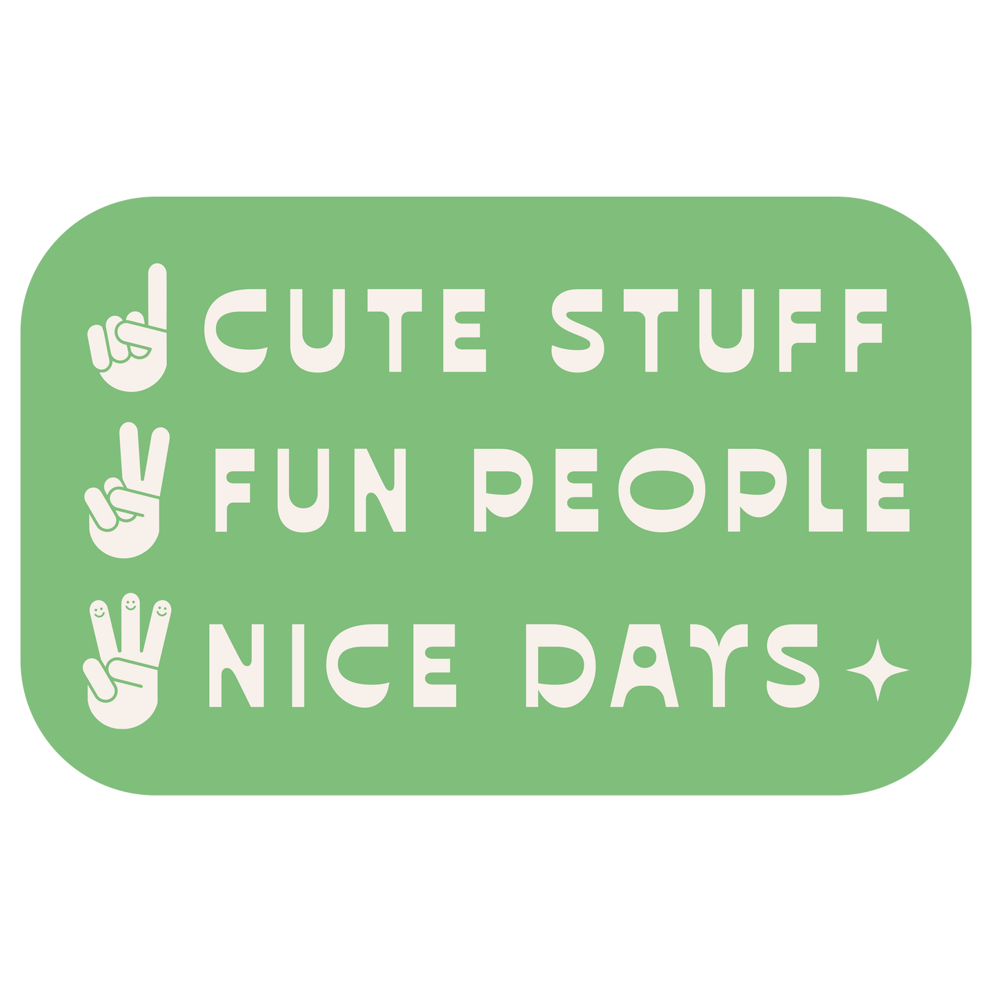 Green Roommate Collective Vinyl Sticker