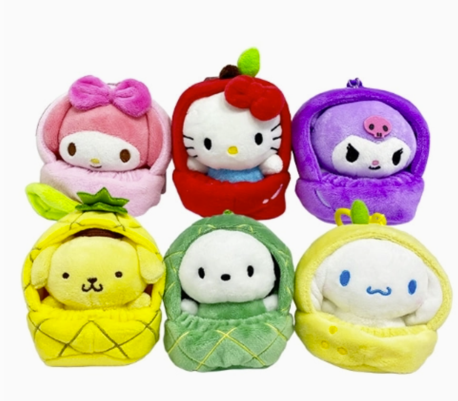 Sanrio Fruit House Keyring Plush