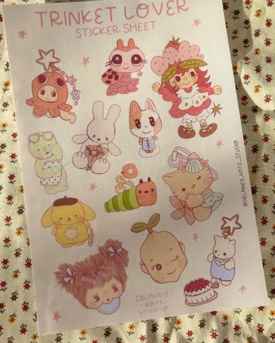 Trinket Lover Sticker Sheet
