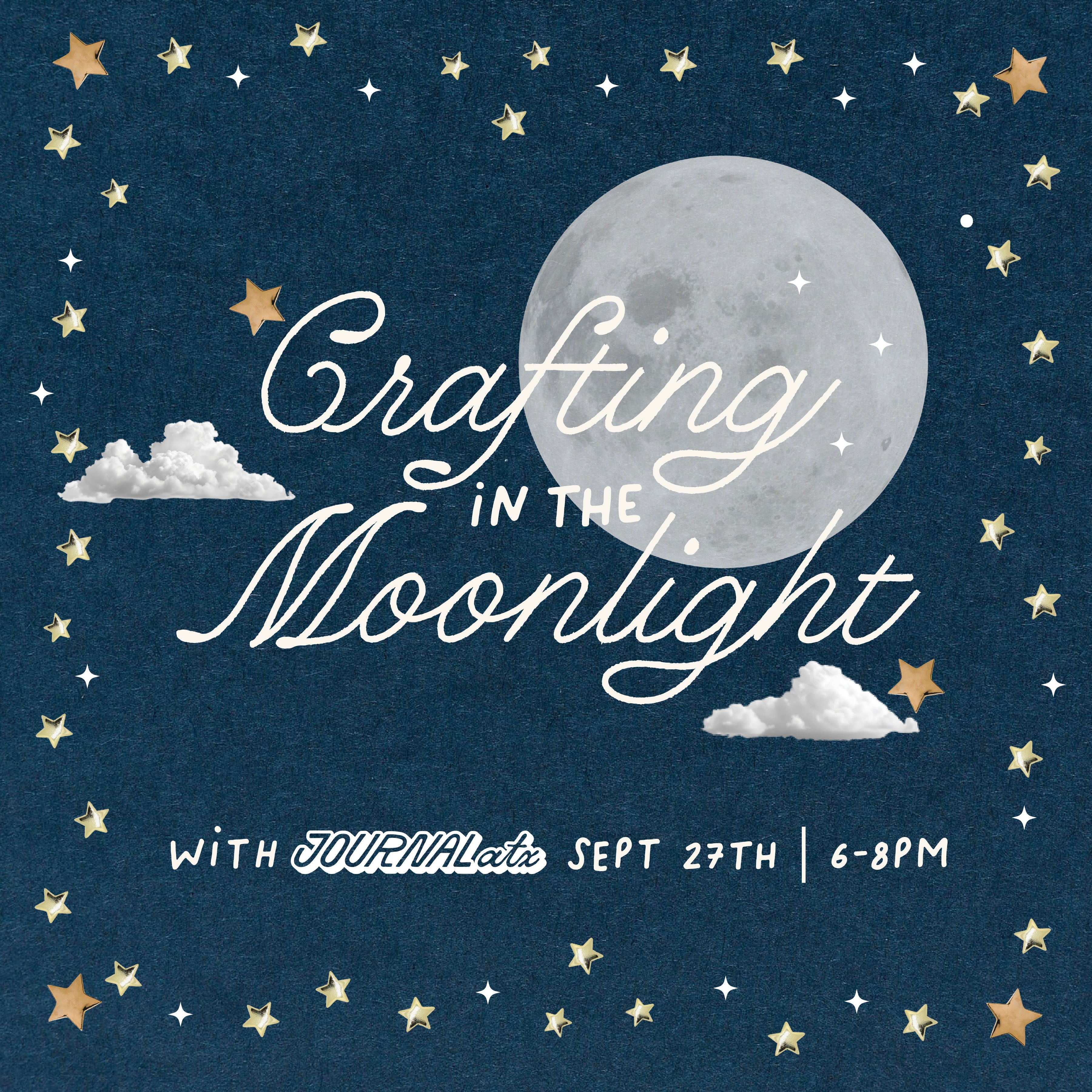 Crafting in the Moonlight with Journal ATX – Roommate Collective