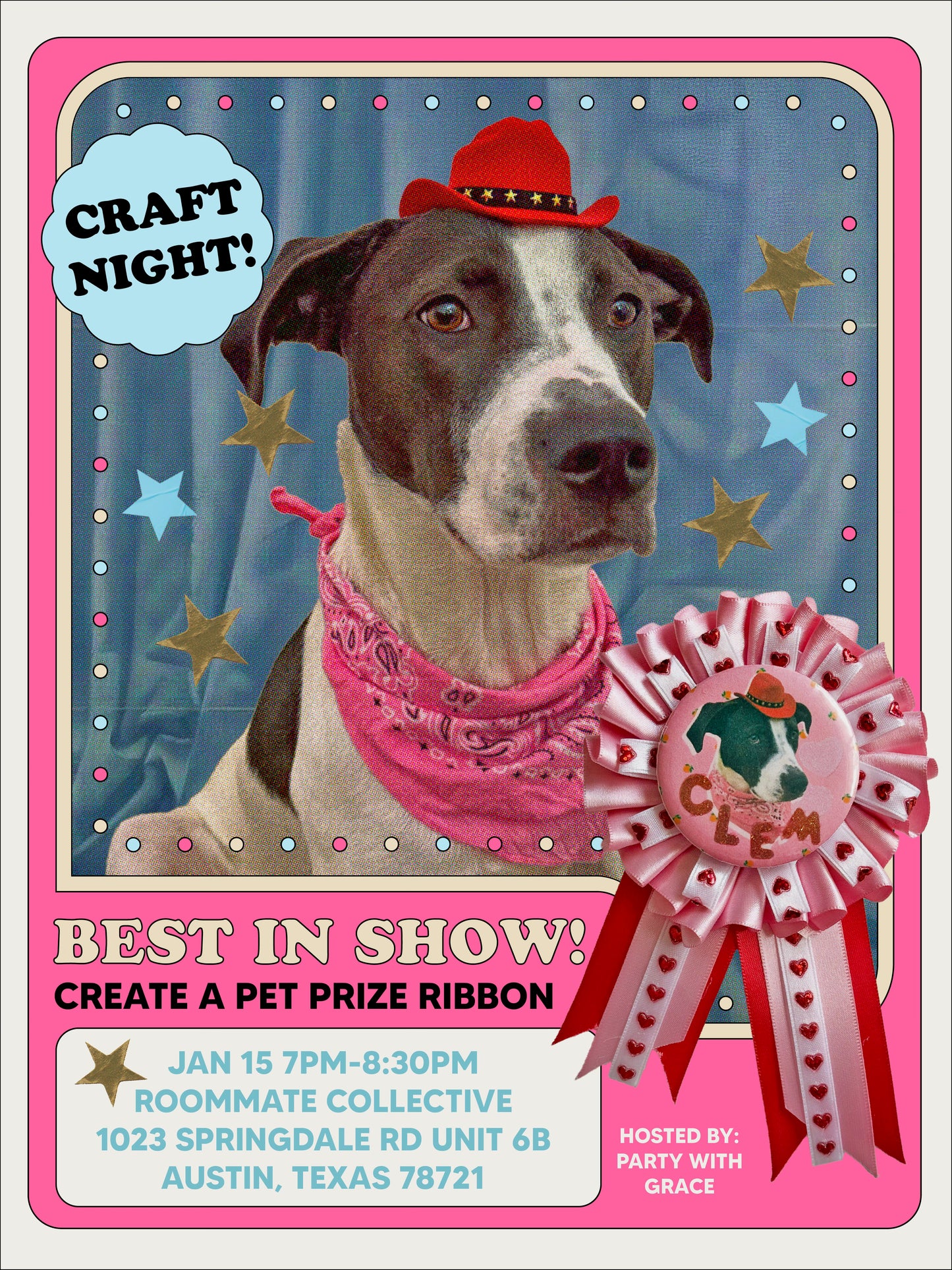 Best in Show Prize Ribbon Craft Night