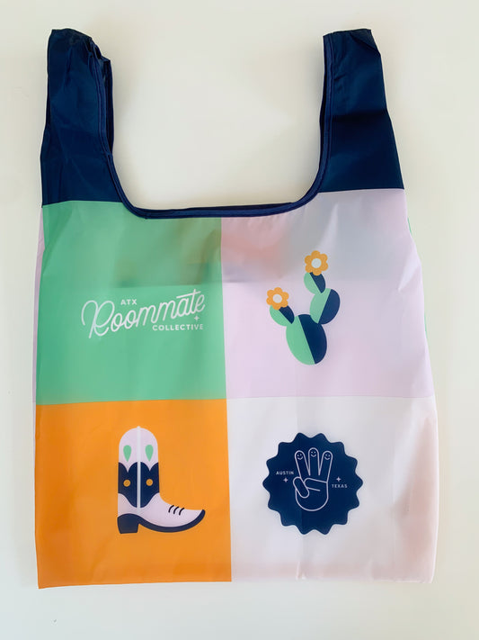 Roommate Collective Foldable Tote Bag